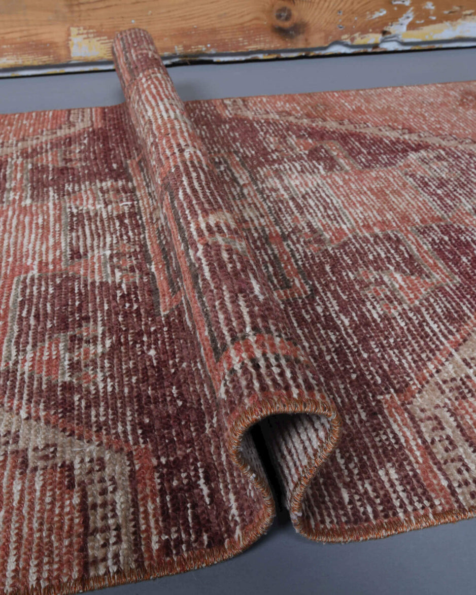 Authentic Anatolian vintage runner rug (1970s) with tribal design – one-of-a-kind at Fame Rugs