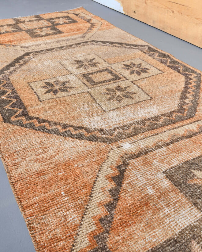 One-of-a-kind 1970s Anatolian vintage runner rug in wool, 2'6" x 10'11"