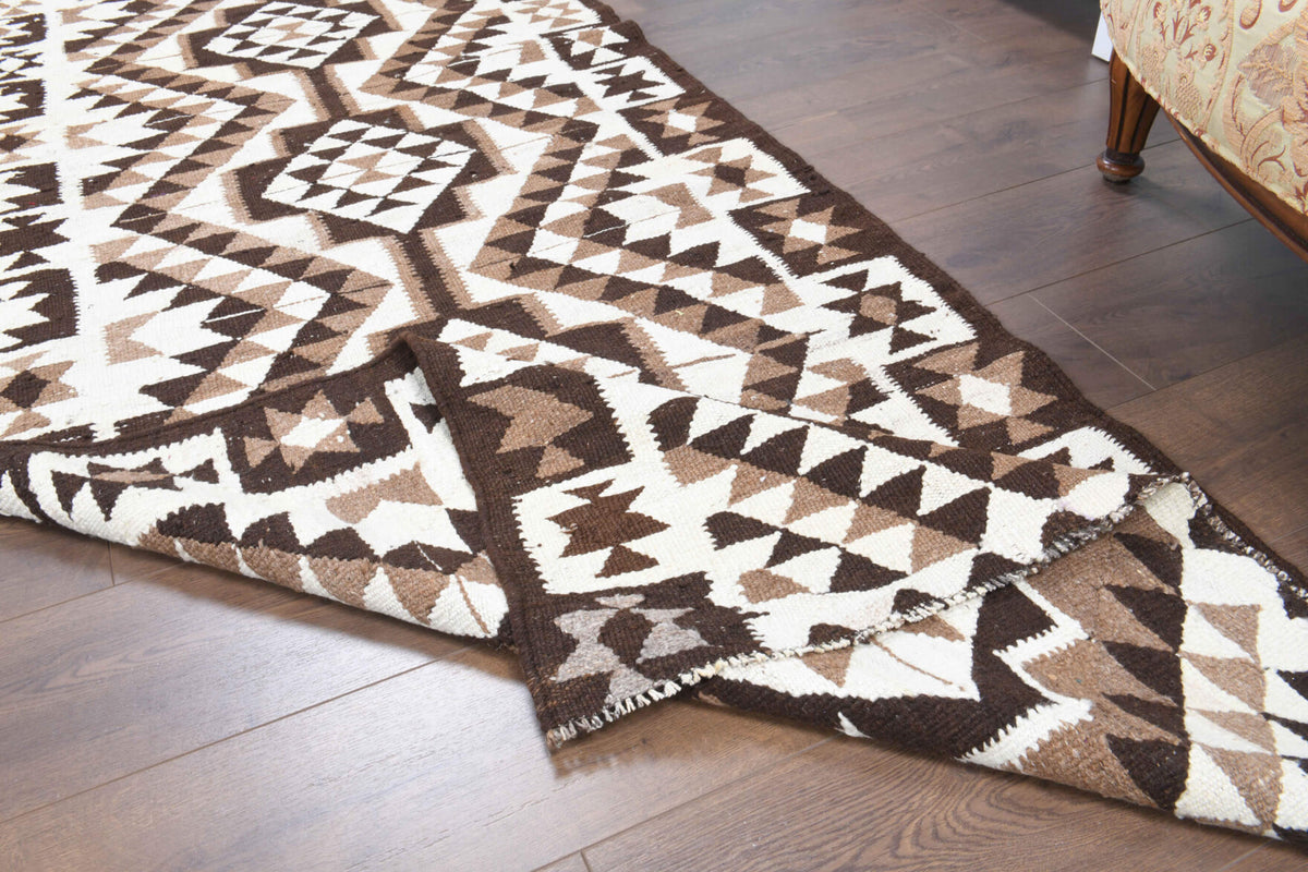 100x334 cm vintage kilim Anatolian runner rug – Selensu, flatweave, wool