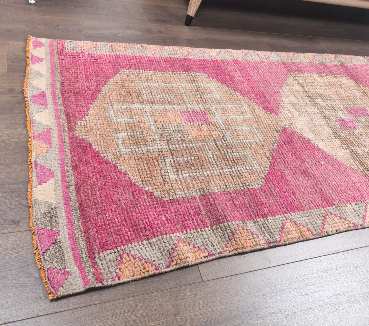 One-of-a-kind 1970s Anatolian vintage runner rug in wool, 3' x 11'8"