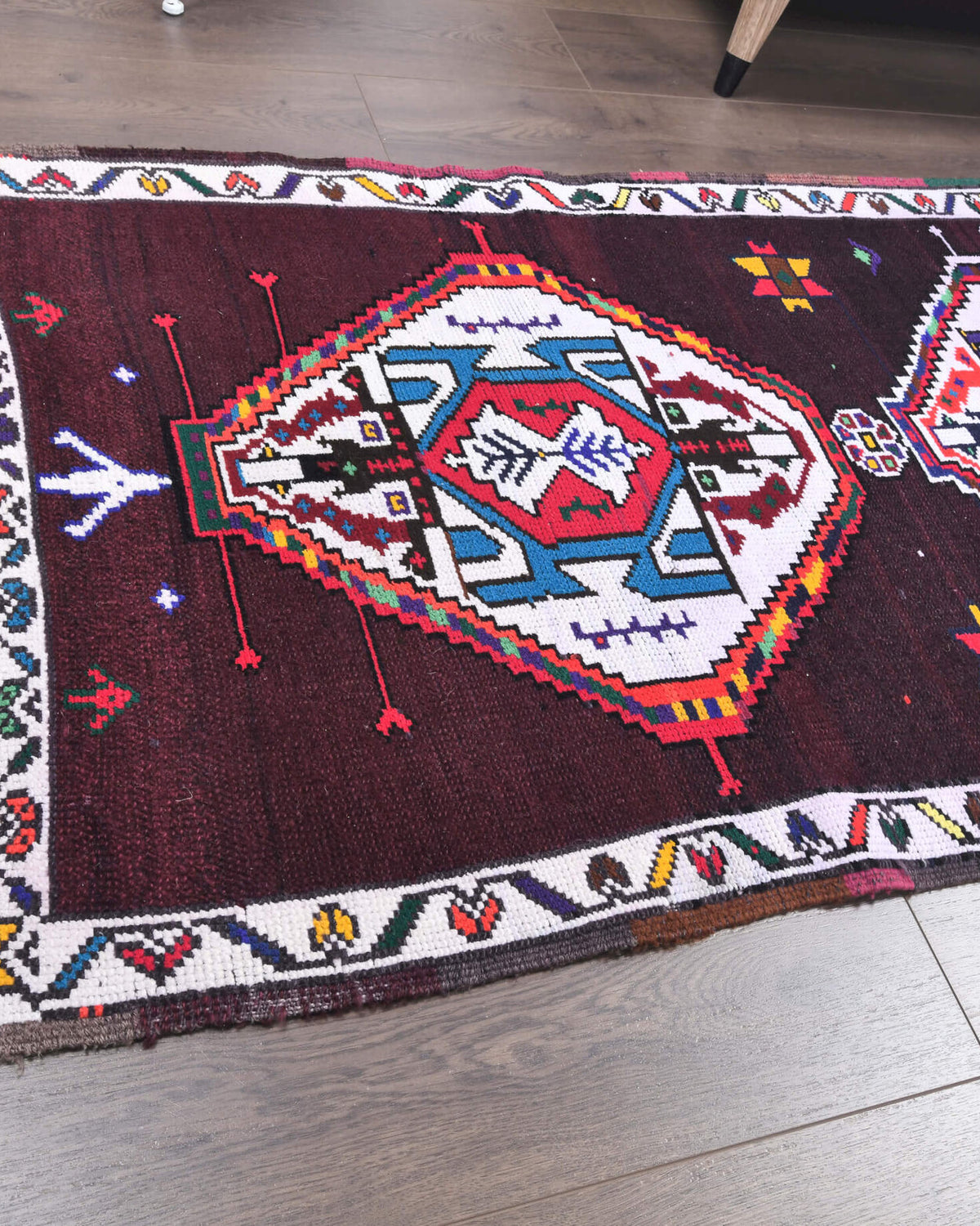One-of-a-kind 1970s Anatolian vintage runner rug in wool, 2'9" x 12'4"