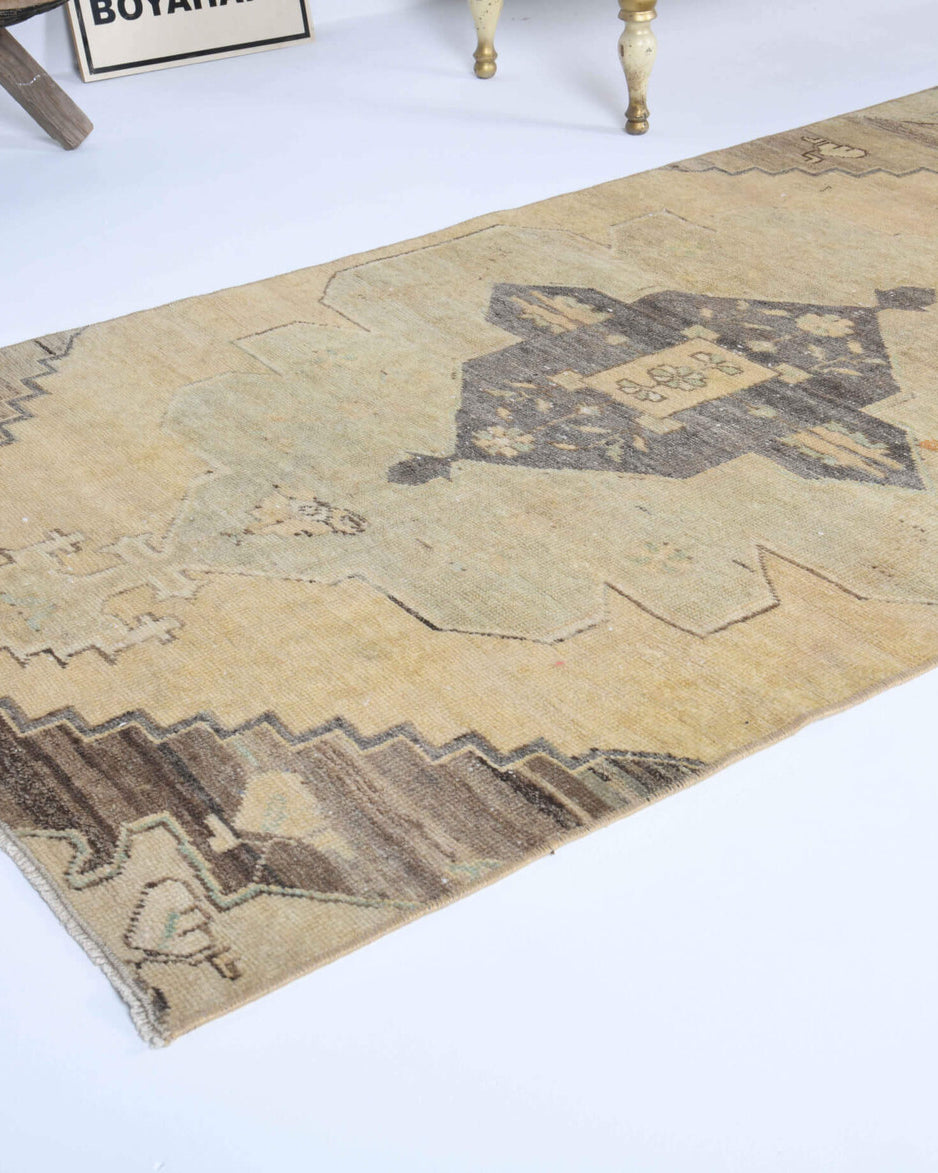 One-of-a-kind 1970s Anatolian vintage runner rug in wool, 2'11" x 11'6"