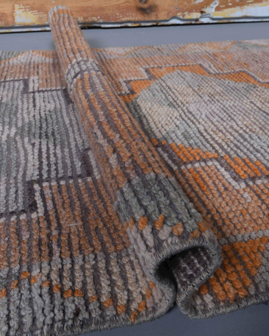 Authentic Anatolian vintage runner rug (1970s) with geometric design – one-of-a-kind at Fame Rugs
