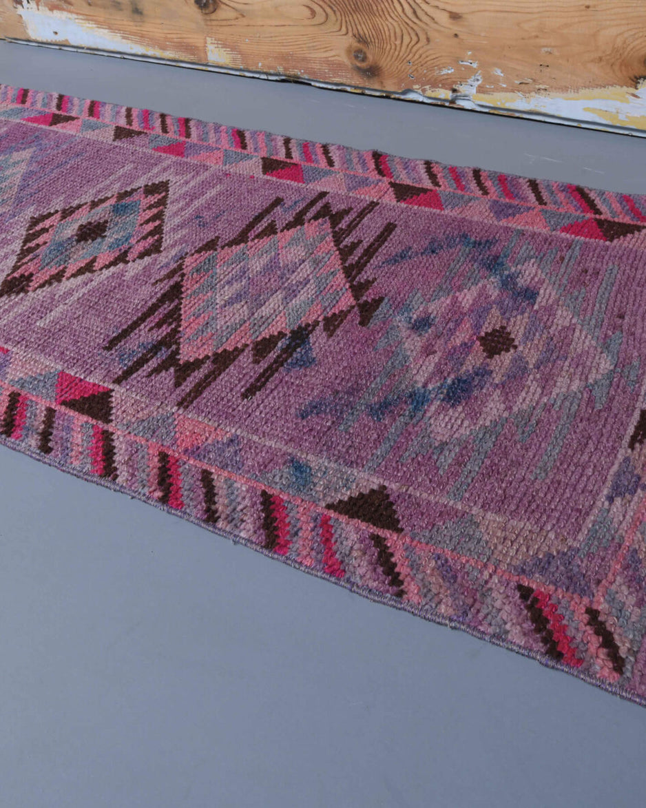 One-of-a-kind 1970s Anatolian vintage runner rug in wool, 2'9" x 11'9"