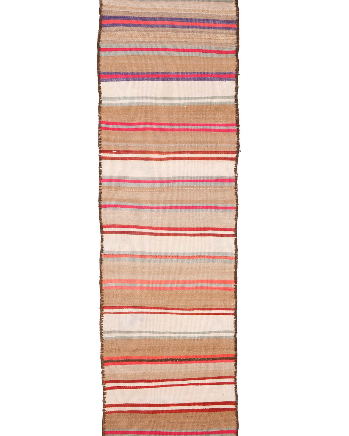 3x12 Wool Flatweave Vintage Runner Rug