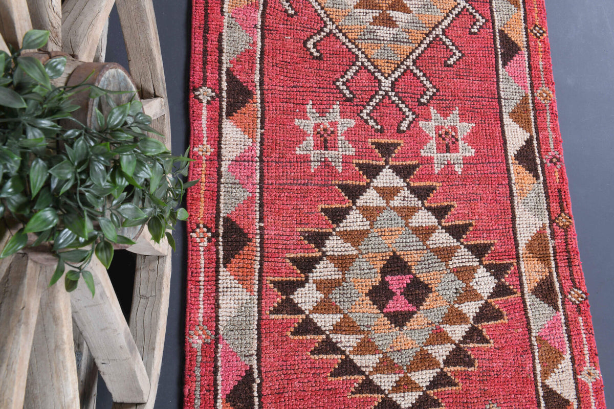 3x12 Wool Vintage Anatolian Runner Rug