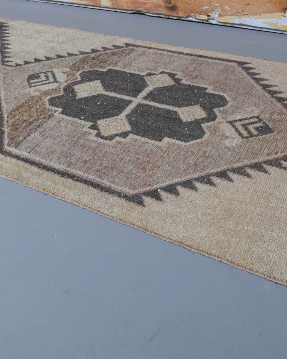 One-of-a-kind 1970s Anatolian vintage runner rug in wool, 3' x 12'7"