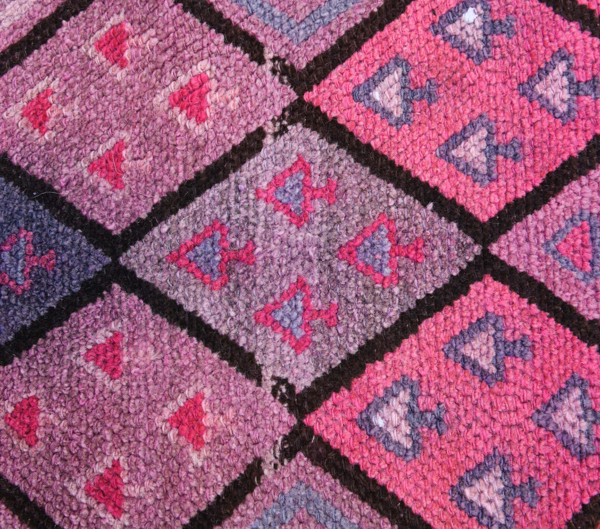 Vintage Hand-Knotted Anatolian Runner Rug