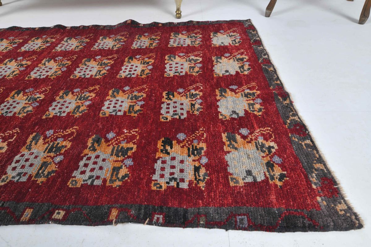 Ikat Design Vintage Anatolian Small Rug