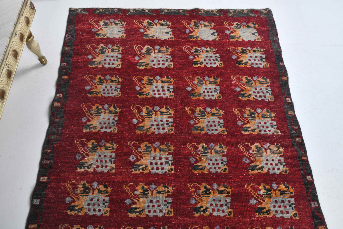 Ikat Design Vintage Anatolian Small Rug