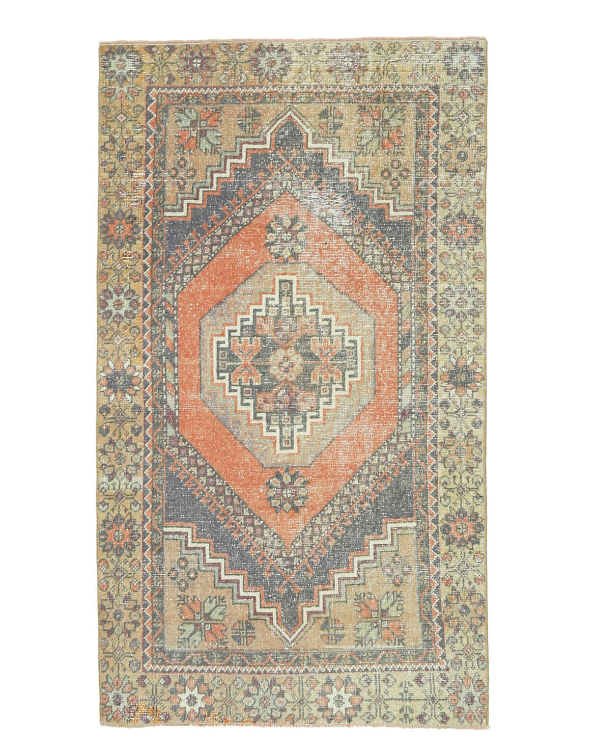 3x6 Handmade Vintage Area Rug