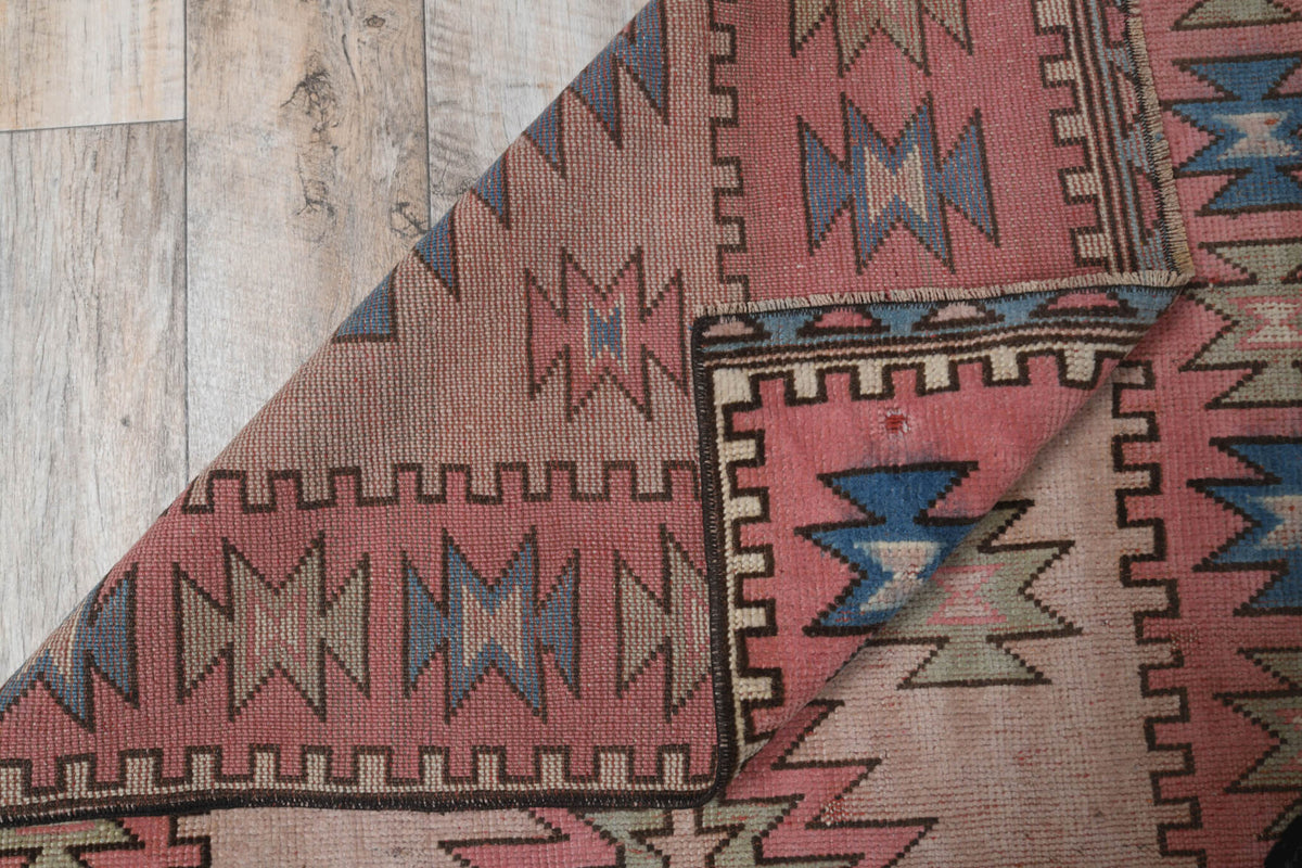 103x200 cm vintage Anatolian area rug – Safiyenaz, low pile, wool
