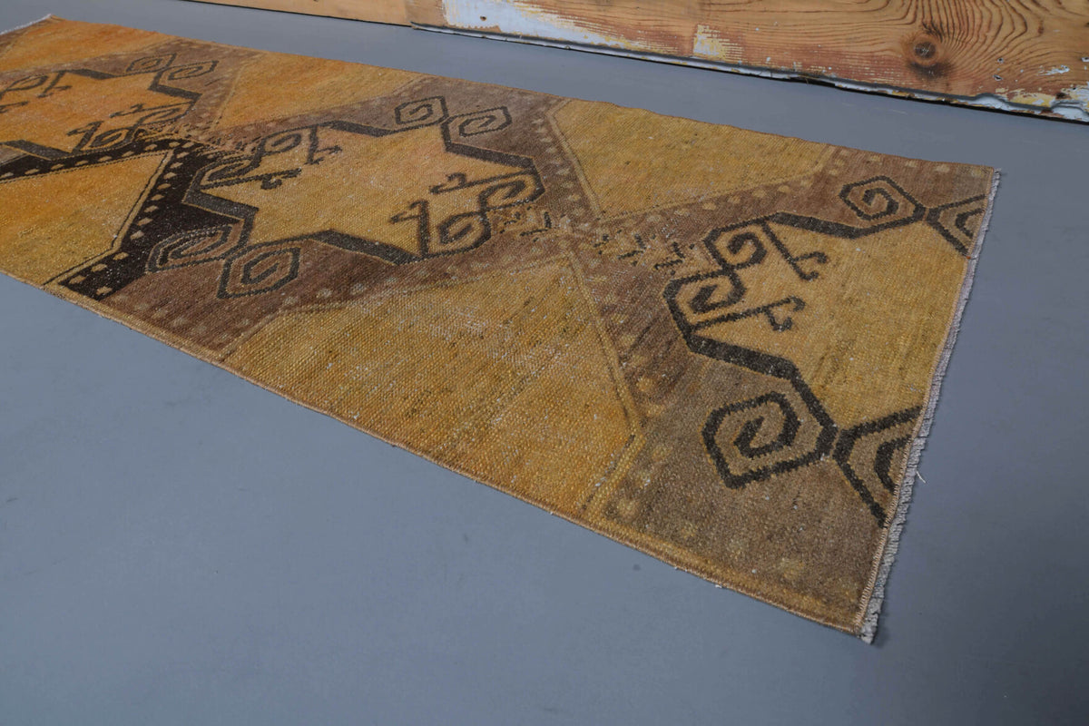 One-of-a-kind 1970s Anatolian vintage runner rug in wool, 2'7" x 7'3"