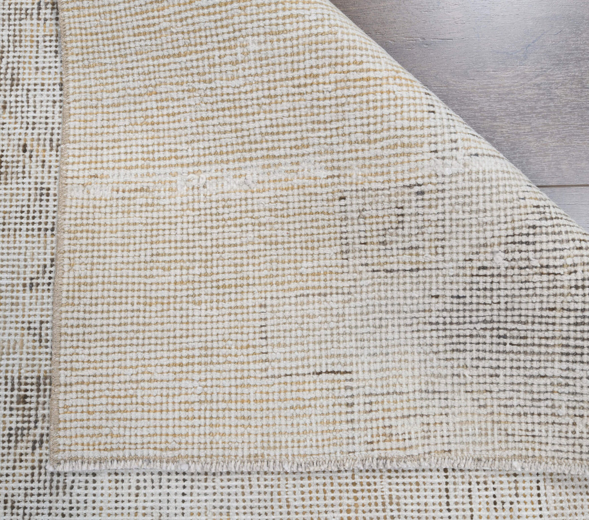 Vintage Beige Oushak Runner Rug