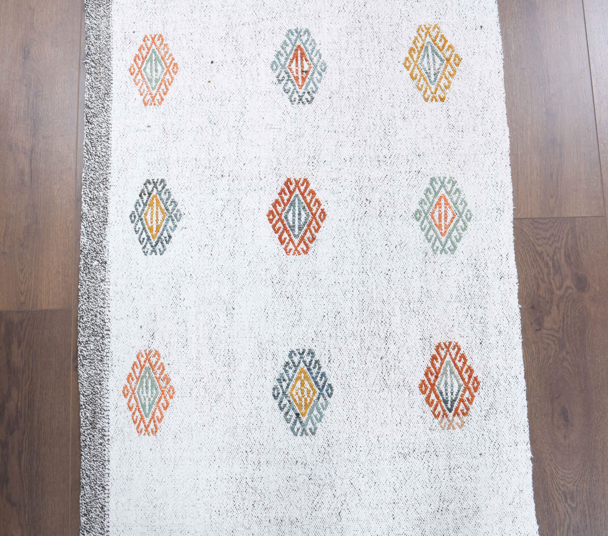 3x8 Wool Vintage Kilim Runner Rug