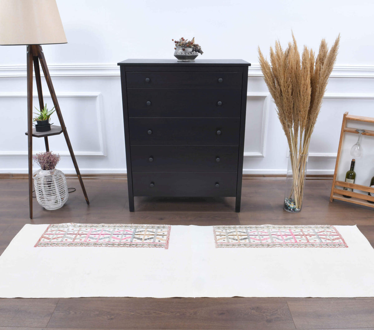 3x8 Flatweave Vintage Runner Rug