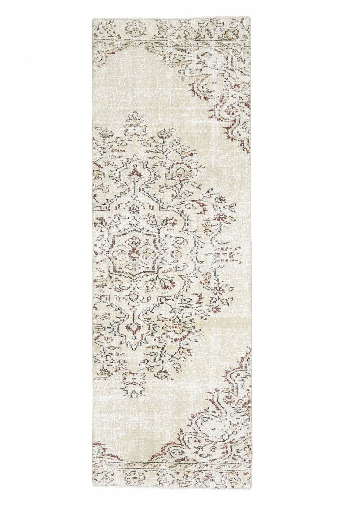 3x9 Wool Vintage Oushak Runner Rug