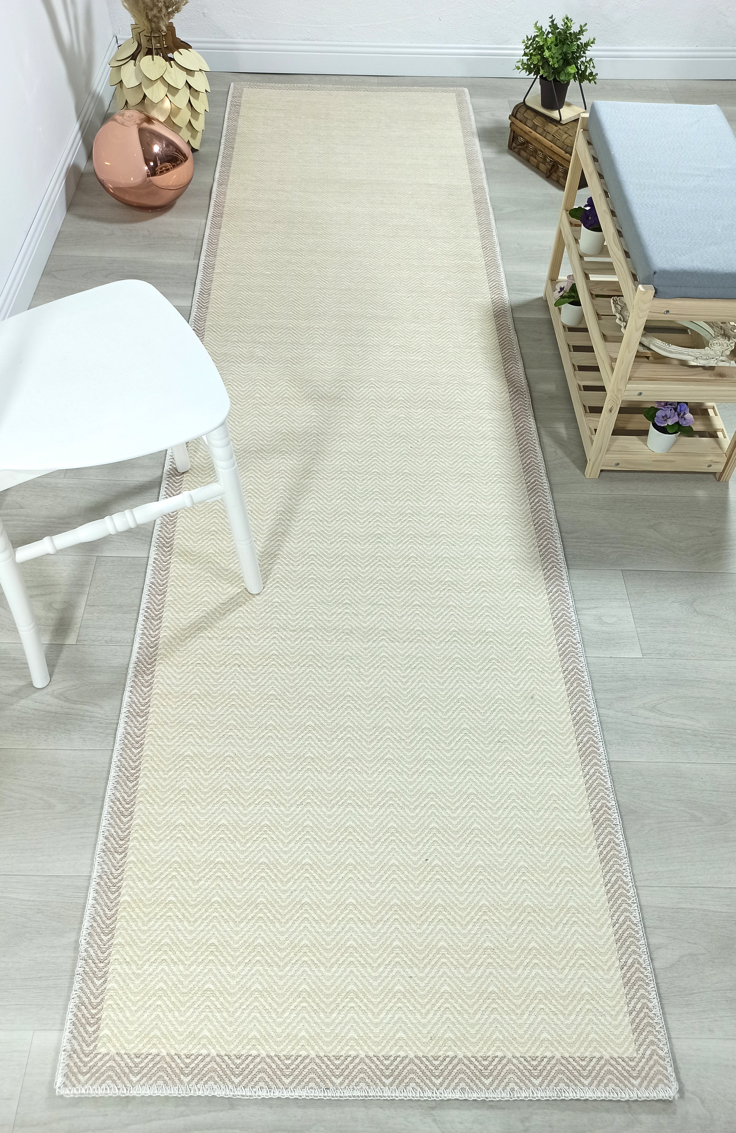 Scandinavian Nordic design Modern Beige Area Rug