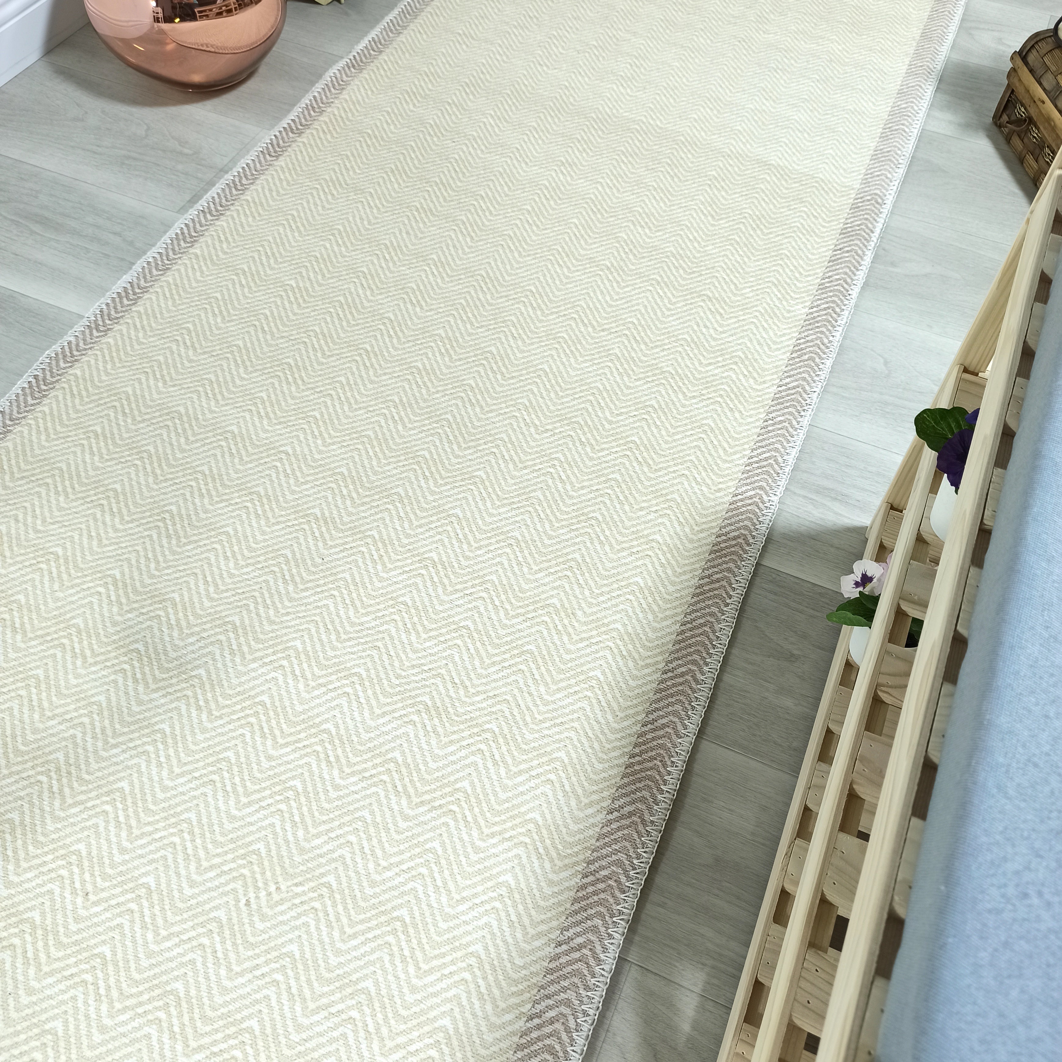 Scandinavian Nordic design Modern Beige Area Rug