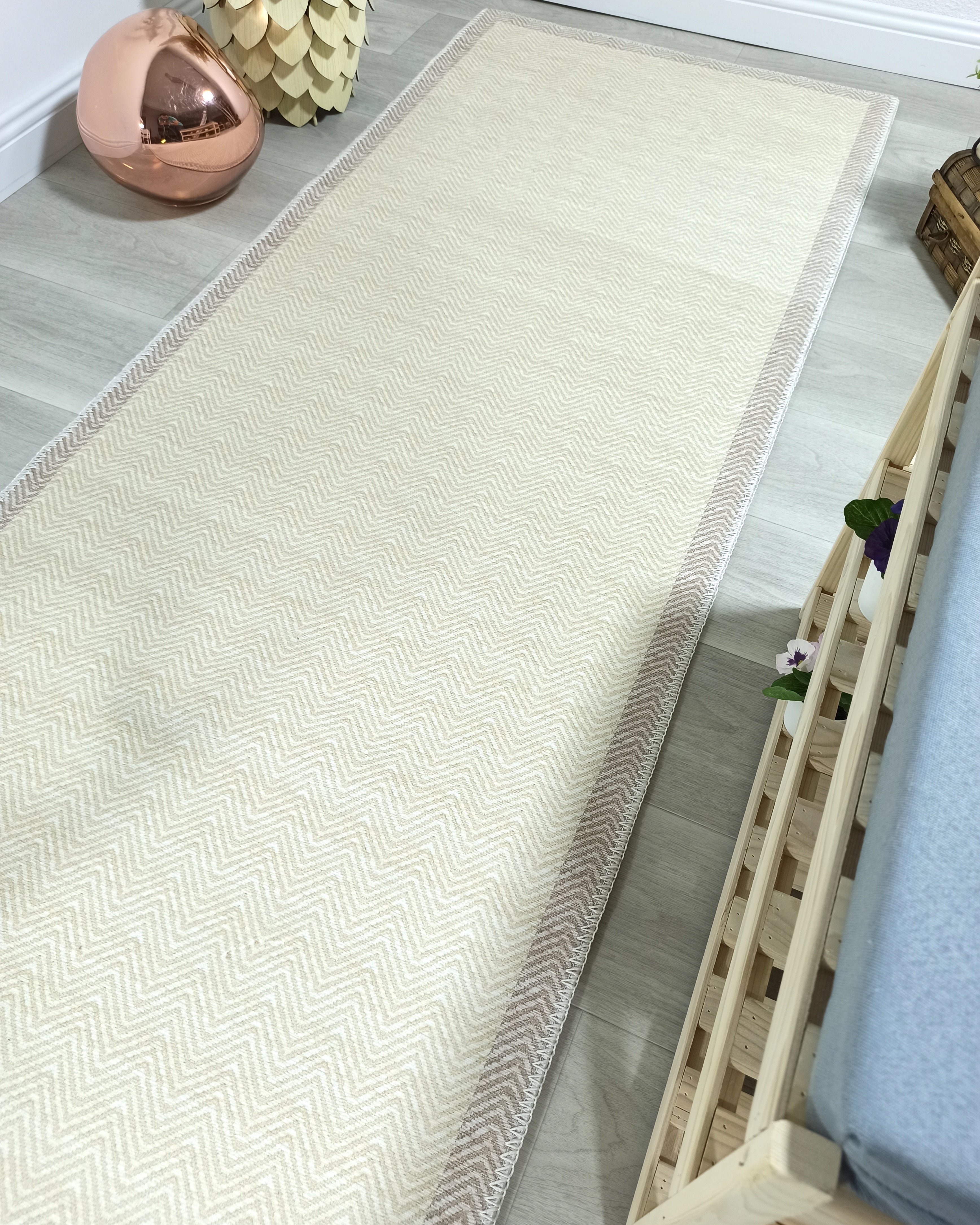 Scandinavian Nordic design Modern Beige Area Rug