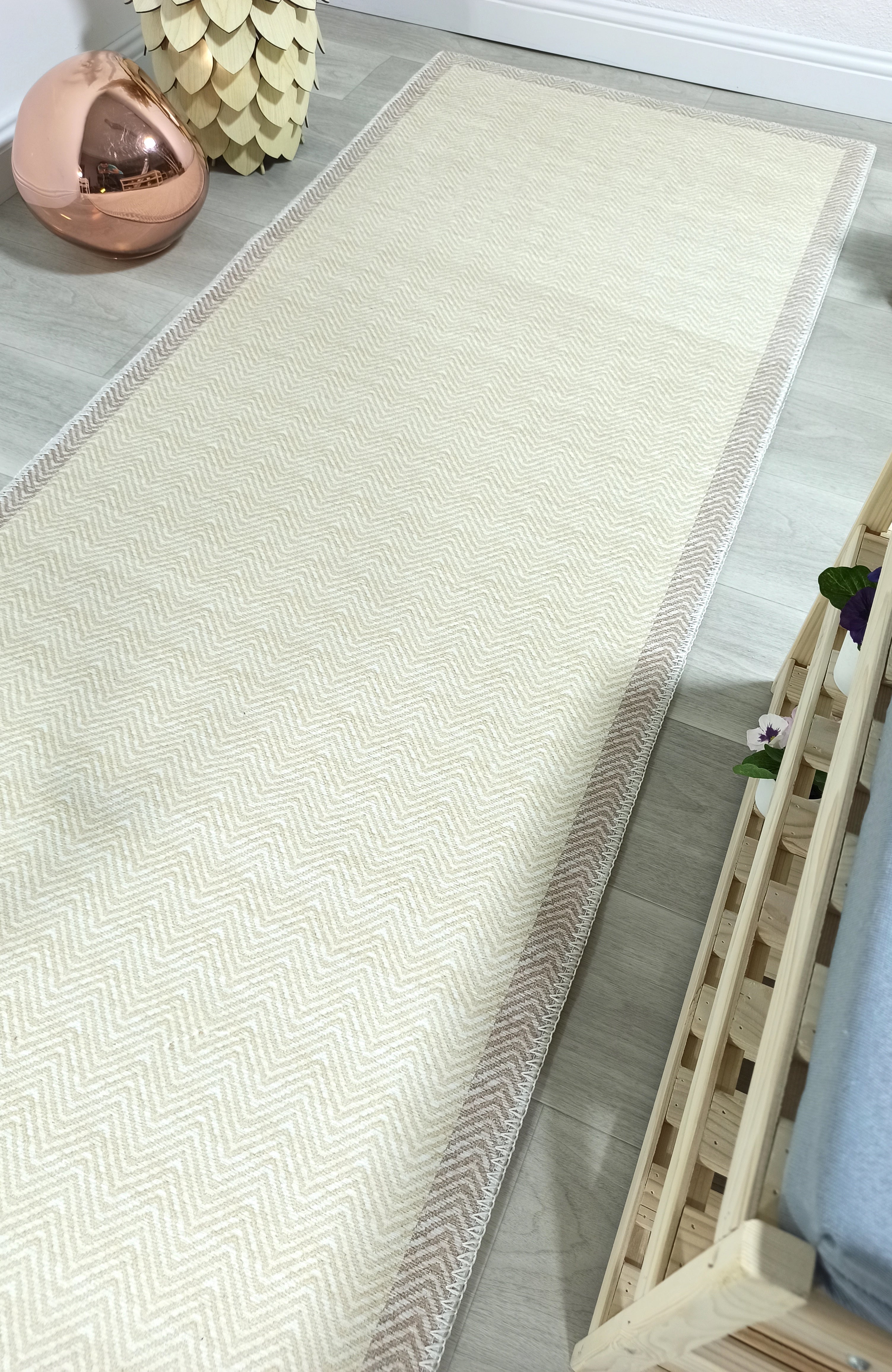 Scandinavian Nordic design Modern Beige Area Rug