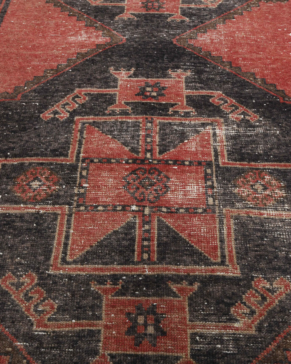 One-of-a-kind 1970s Anatolian vintage runner rug in wool, 3'6" x 11'3"