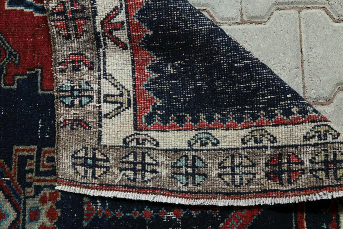 Hand-crafted Anatolian vintage runner Incisema in wool, 1970s