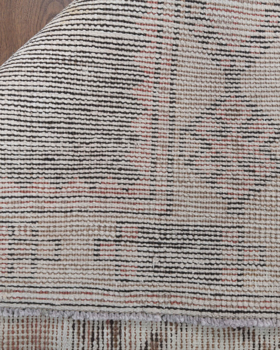 113x376 cm distressed vintage Anatolian runner rug – Sevdabike, low pile, wool