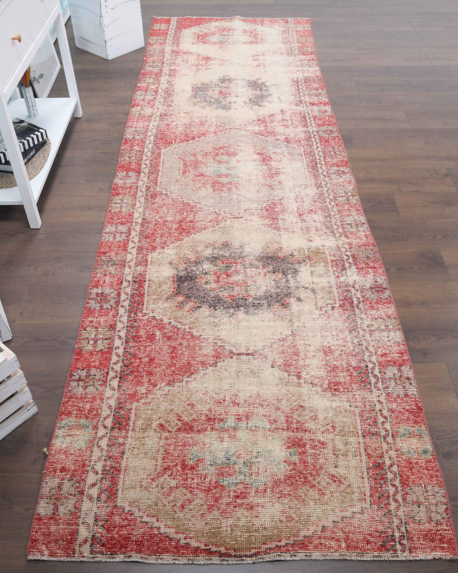 Vintage Red Runner Rug
