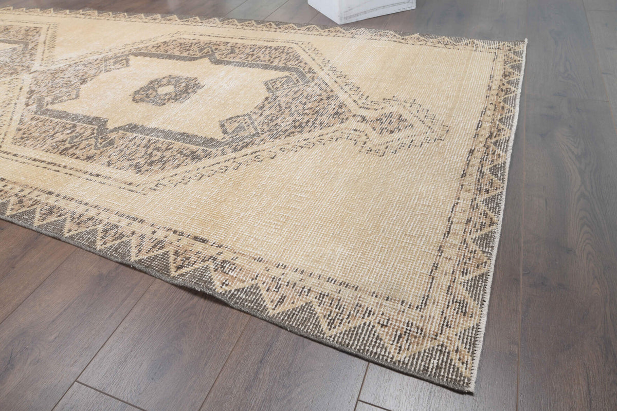 116x376 cm vintage Anatolian runner rug – Sebpare, low pile, wool