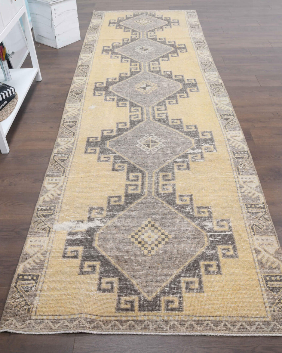 Oushak Vintage Runner Rug