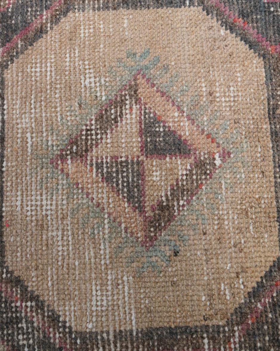 One-of-a-kind 1970s Anatolian vintage runner rug in wool, 3'7" x 12'6"