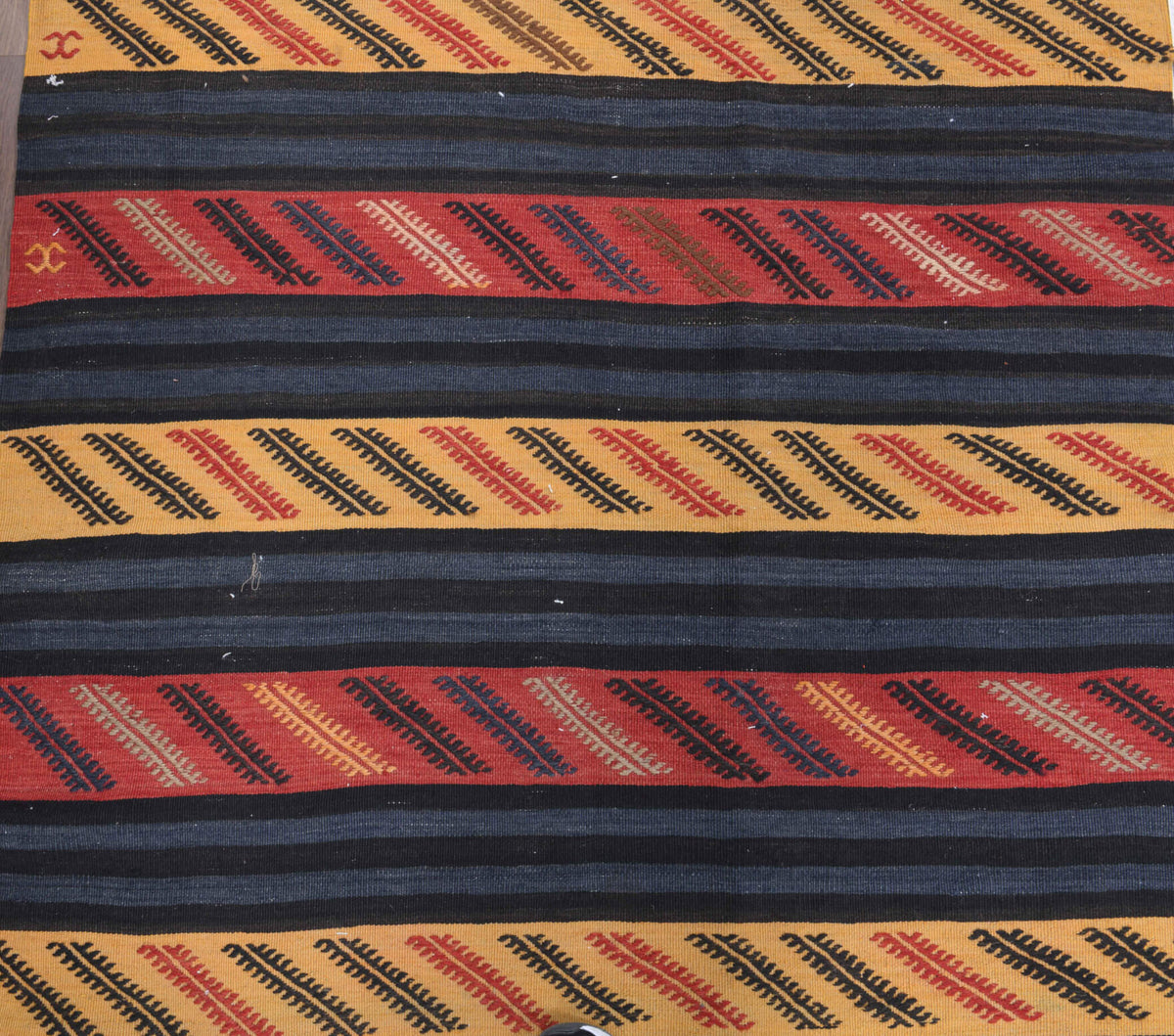 4x14 Wool Vintage Kilim Runner Rug