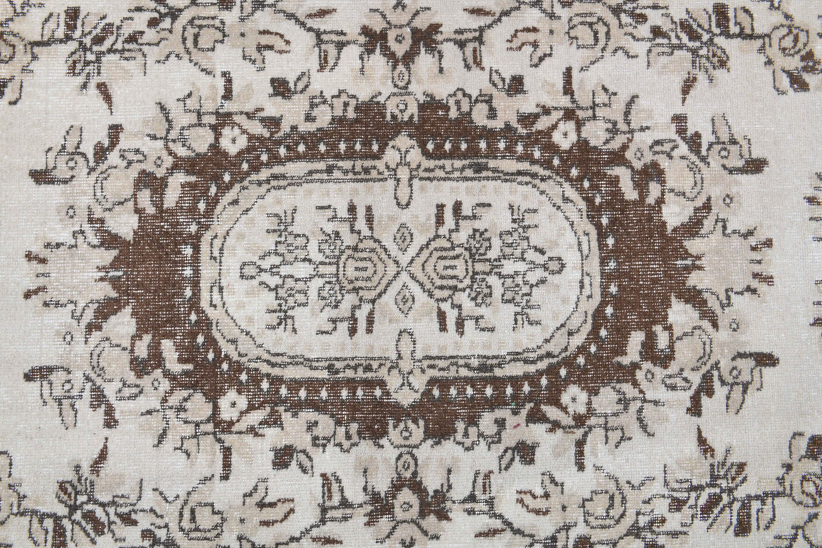 4x7 Handmade Vintage Area Rug