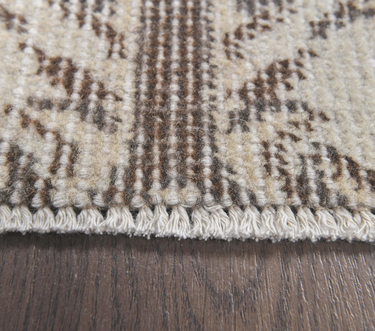4x7 Vintage Handmade Oriental Neutral Oushak Area Rug