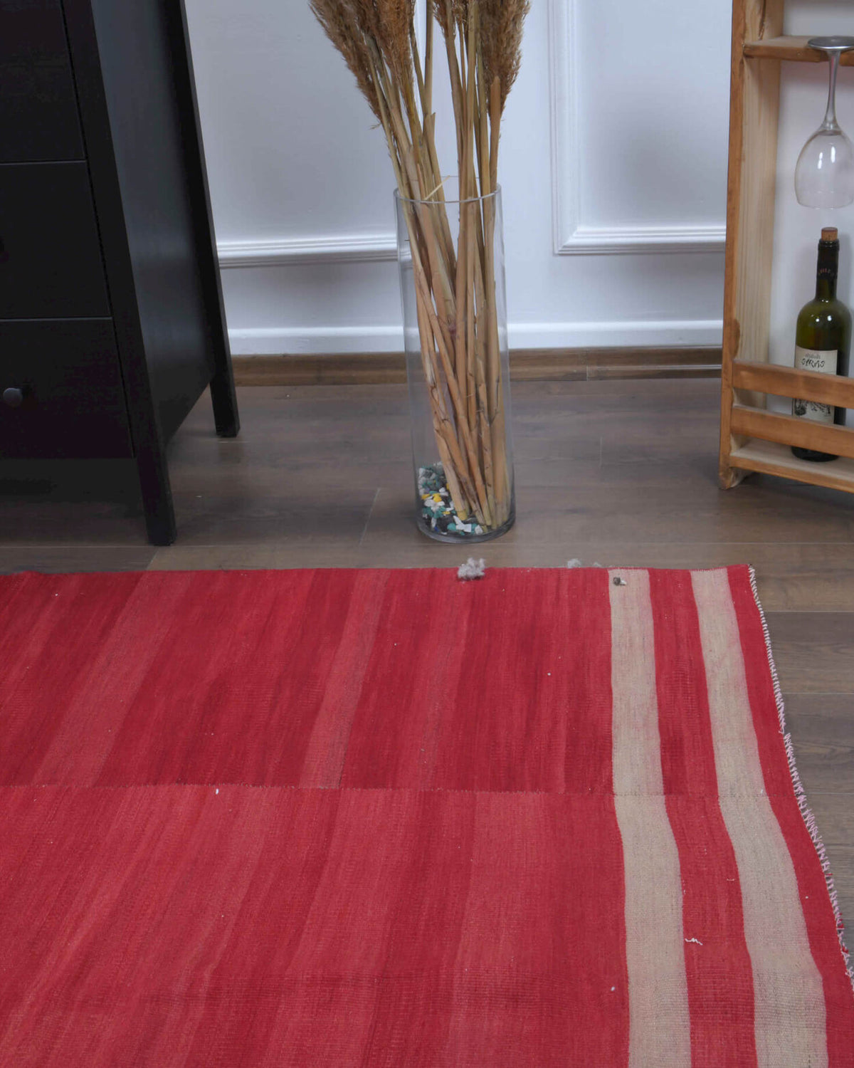 Handwoven flatweave wool kilim from Anatolia, Turkey – 5x8 Handmade Vintage Area Kilim Rug 5'2" x 8'4"
