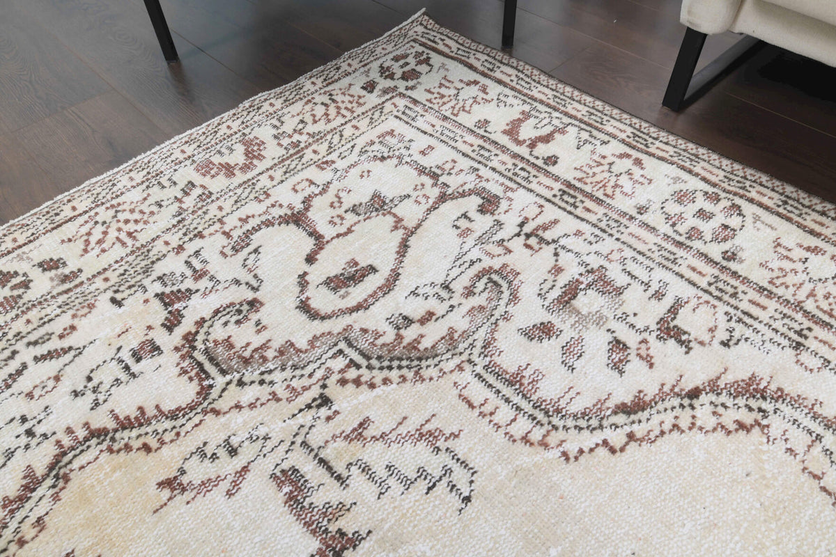 6x10 Handmade Vintage Area Oushak Rug