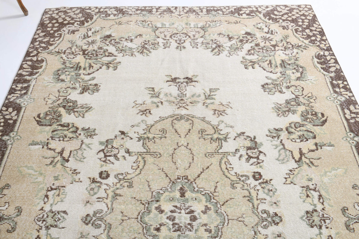 One-of-a-kind 1970s Anatolian vintage area rug in wool, 6' x 9'8"