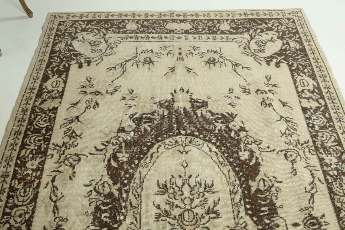175x292 cm vintage Anatolian area rug – Berrakperver, low pile, wool