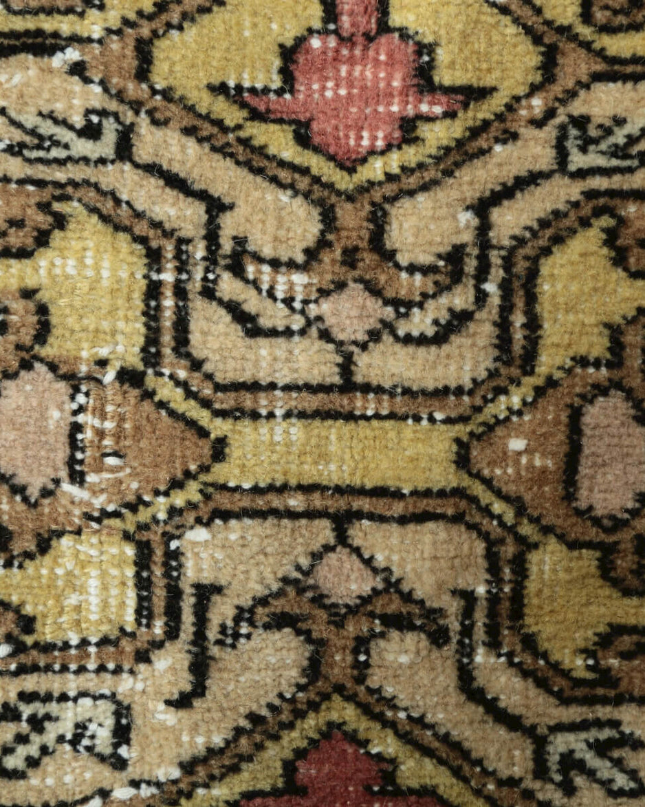 Handmade wool rug from Anatolia, Turkey – Vintage Anatolian Brown Area Rug 6'4" x 9'11"