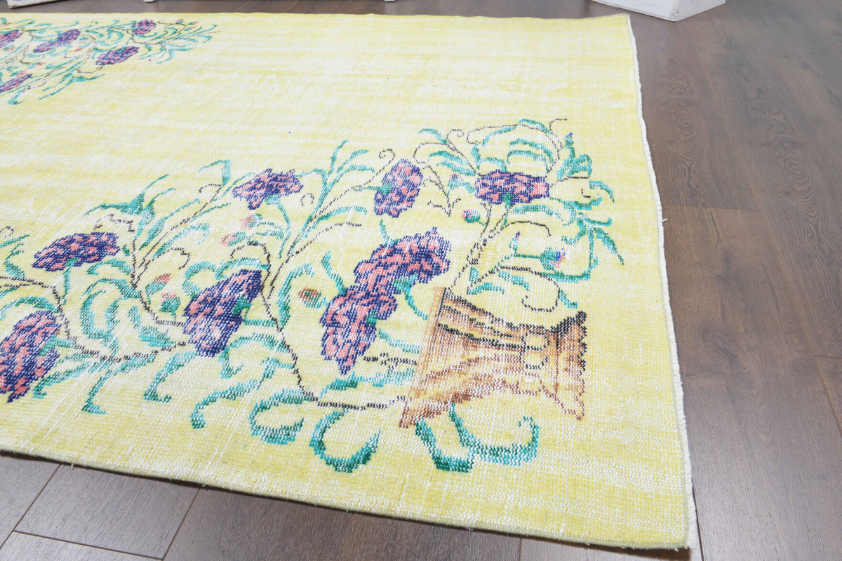 6x9 Handmade Vintage Area Oushak Rug