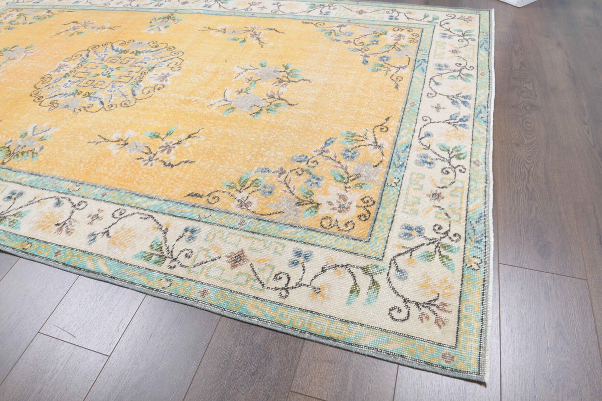 6x9 Handmade Vintage Area Anatolian Rug