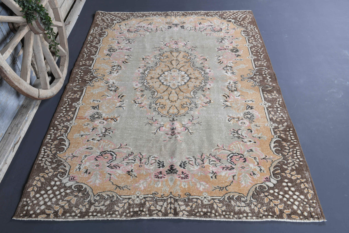 6x9 Handmade Vintage Area Rug