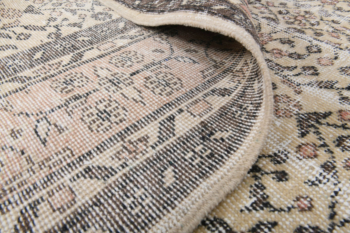 Vintage Hereke Floral Area Rug
