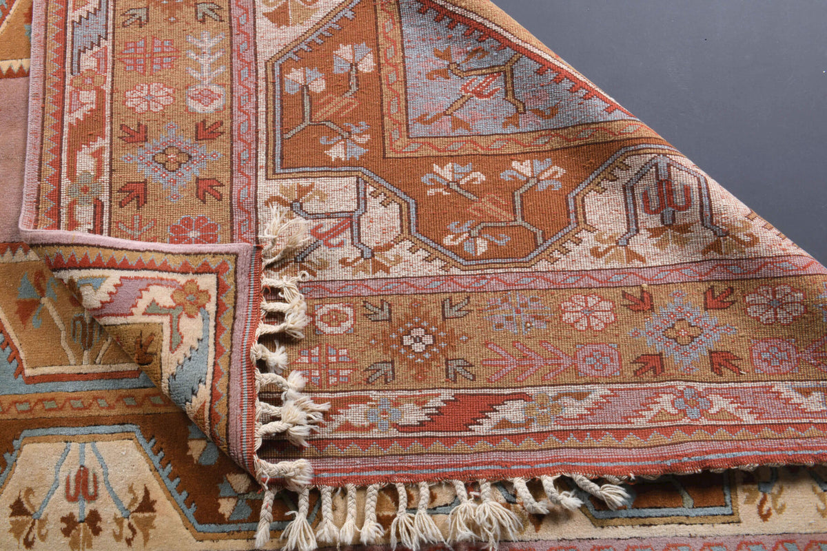 7x9 Handmade Vintage Area Milas Rug