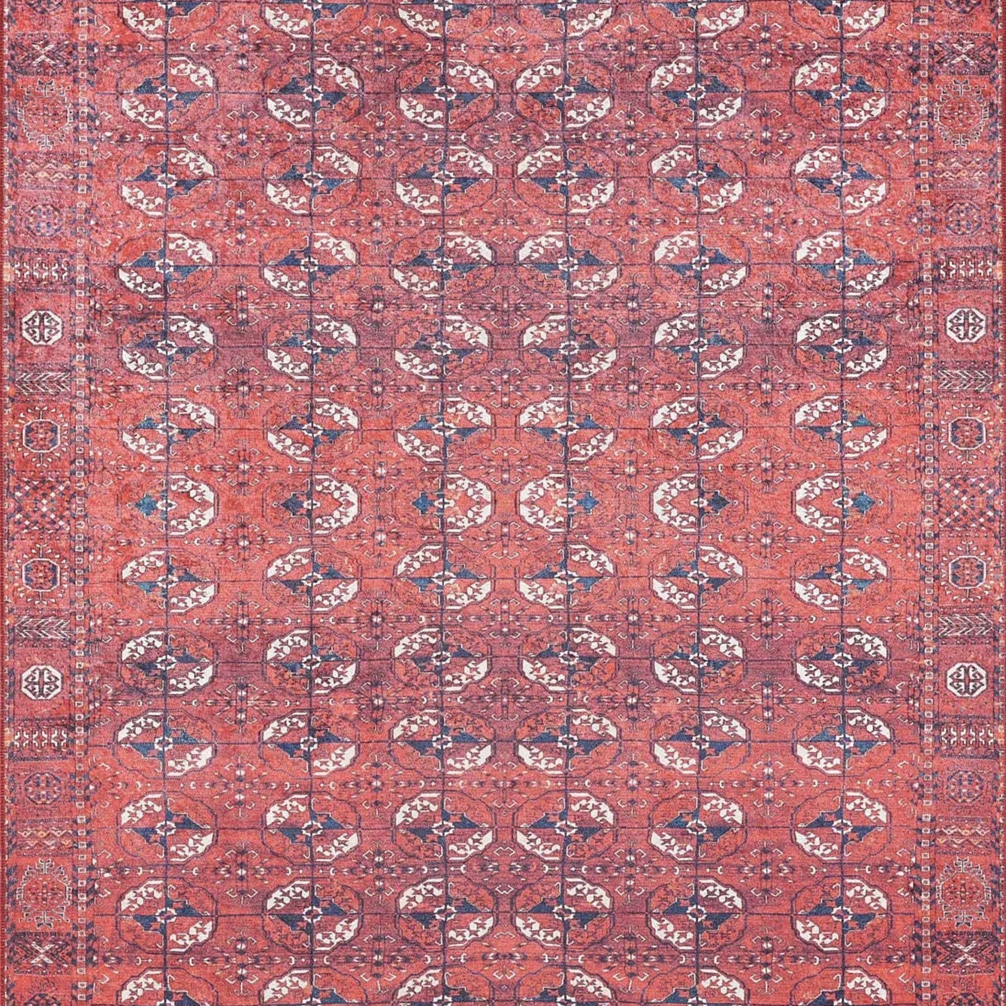 Abira Afghan Red Rug