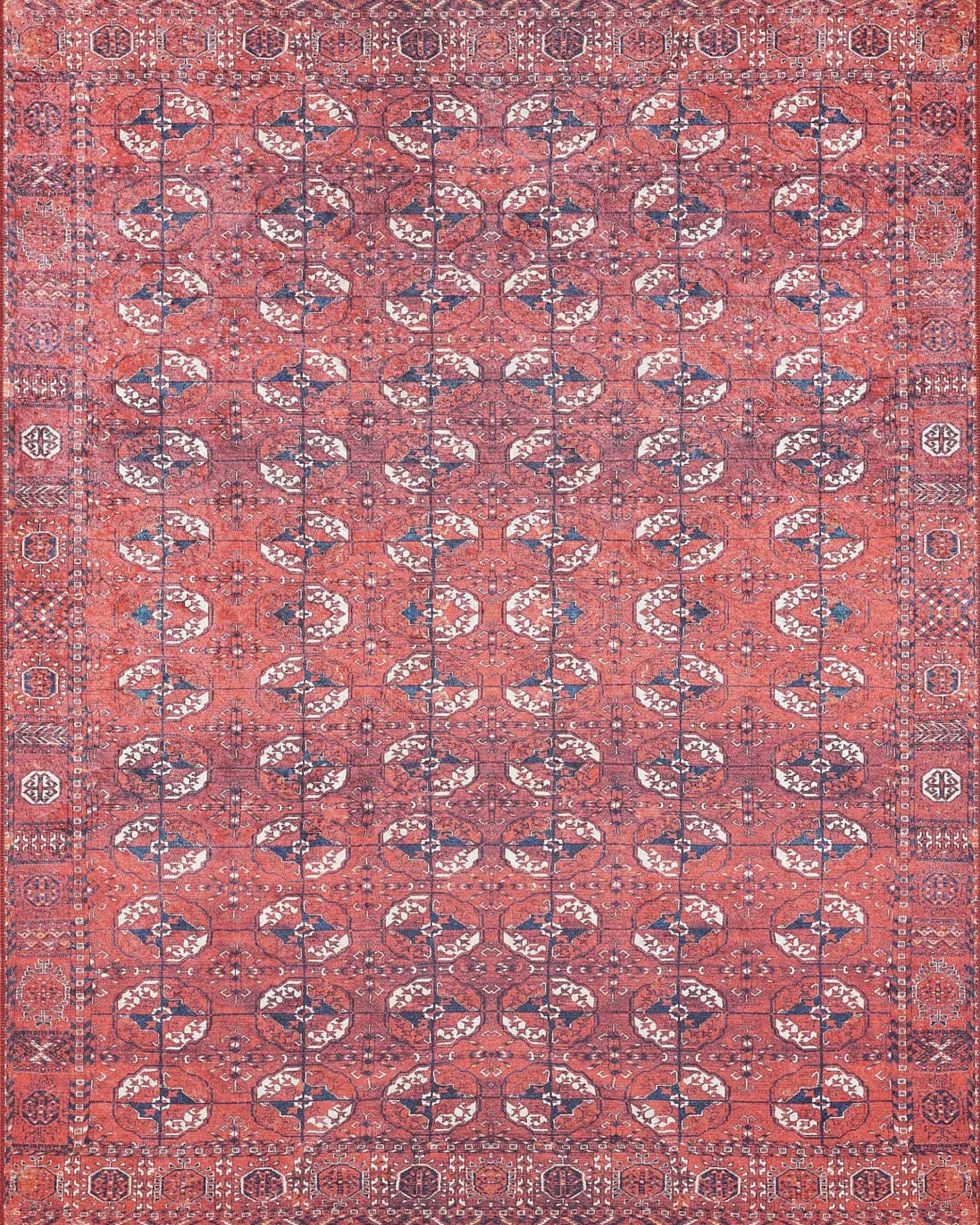 Abira Afghan Red Rug