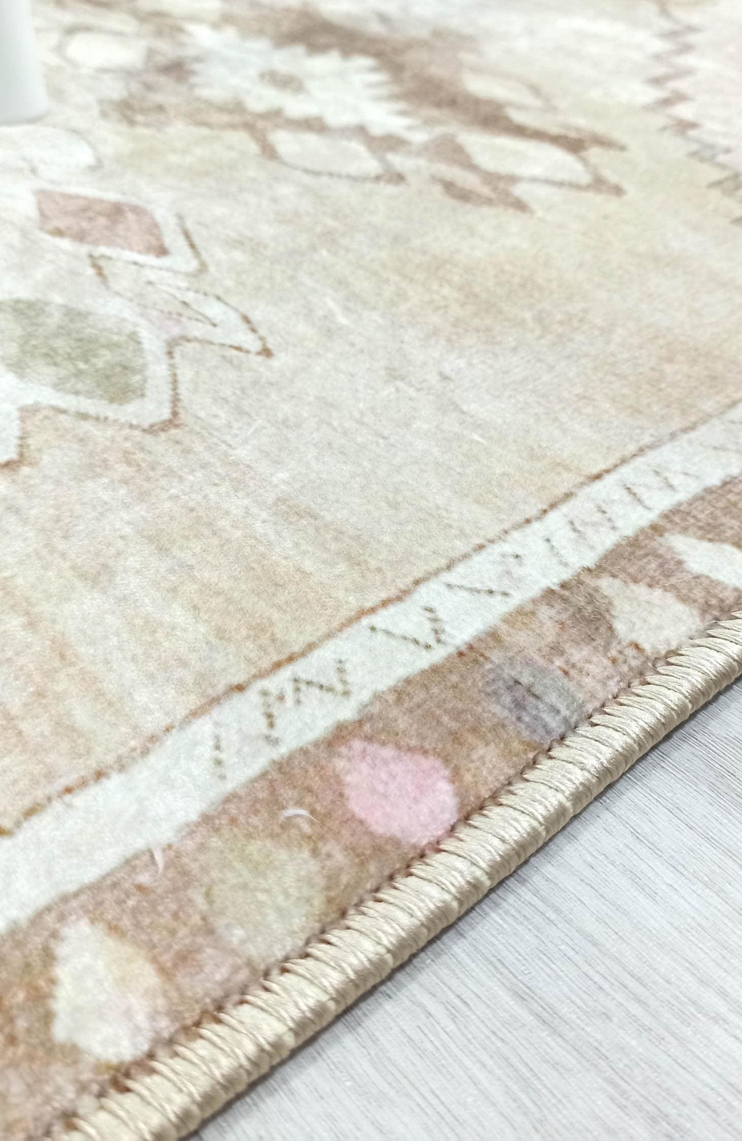 Ador Turkish Beige Faded Brown Rug