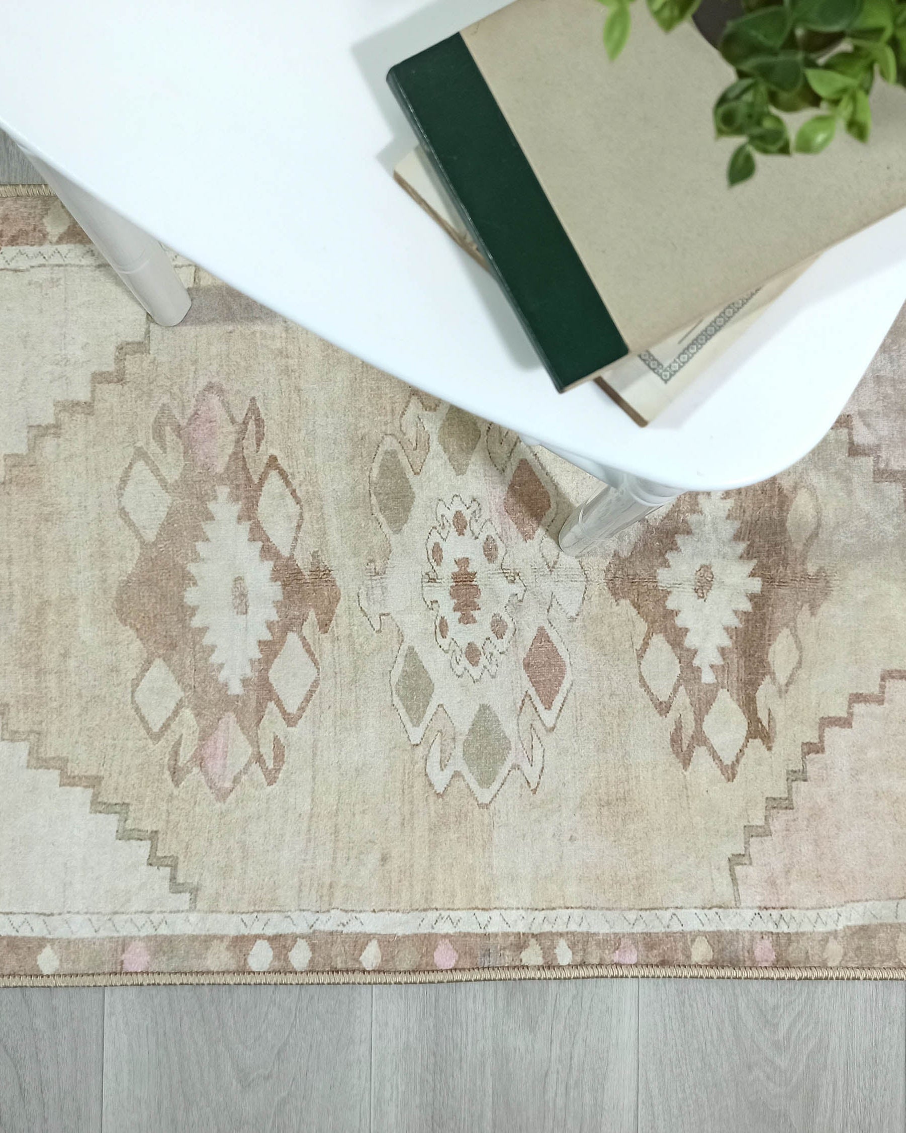 Ador Turkish Beige Faded Brown Rug