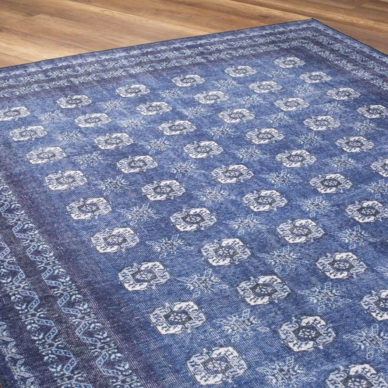 Afda Vintage Blue Afghan Rug